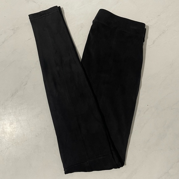 Hue Black Velour Skinny Pull On Leggings Size XS - Picture 7 of 7